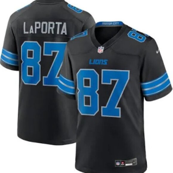 Mens Youths Kids Womens 87 Sam Laporta Limited Black Vapor Stitched Jersey